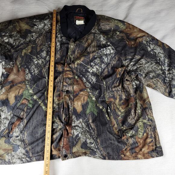 Vtg Stearns Jacket Mens Sz XXL Mossy Oak Hunter Woodlands Camo Y2k Fall Winter - Picture 3 of 16